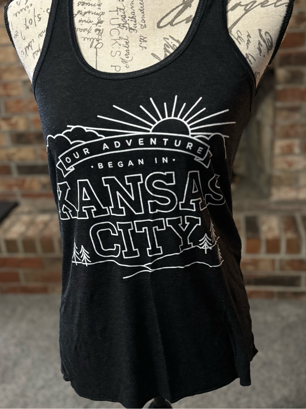 Bella Canvas Black Kansas City Graphic Tank